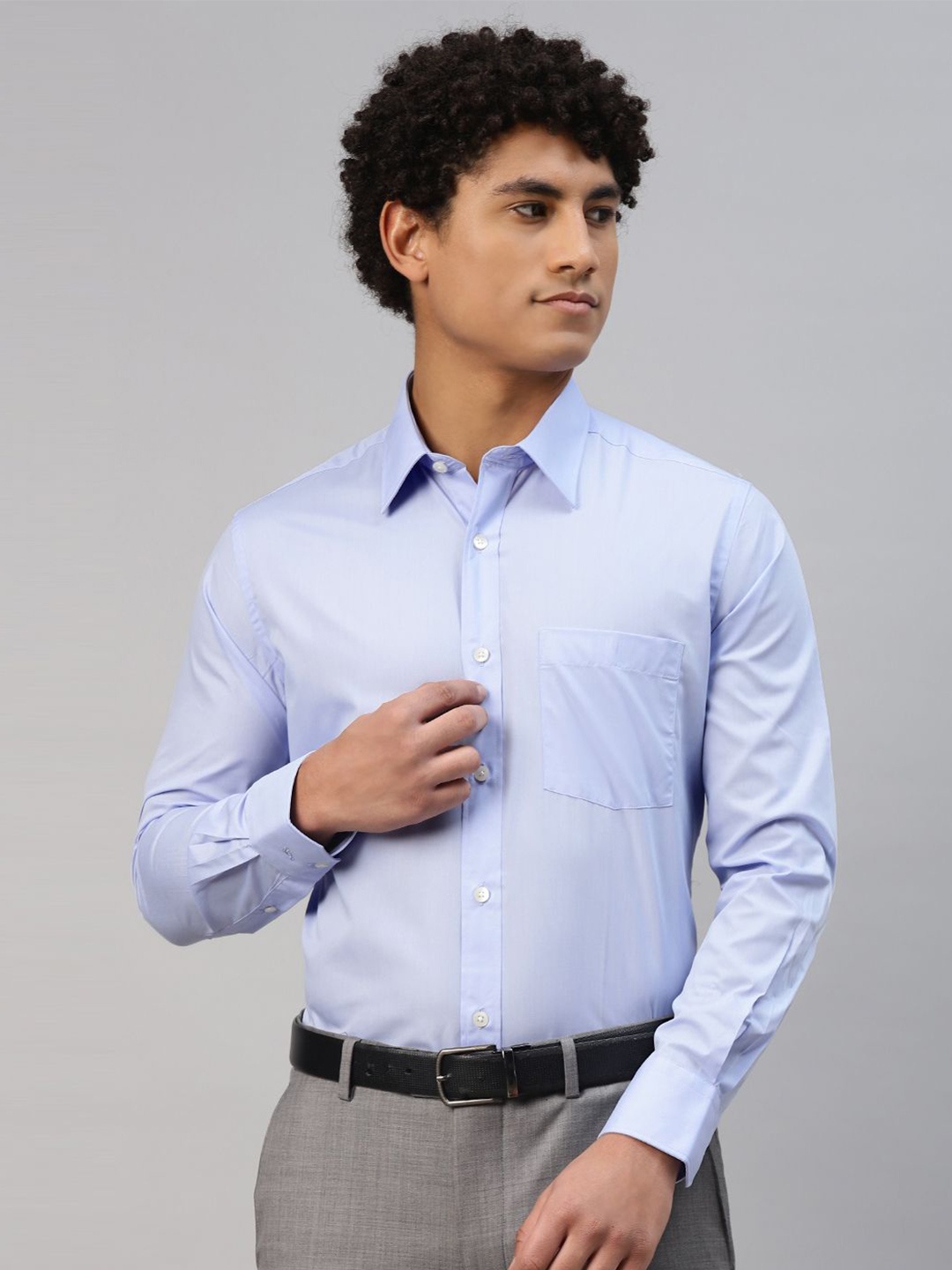 

Givo Men Smart Opaque Formal Shirt, Blue