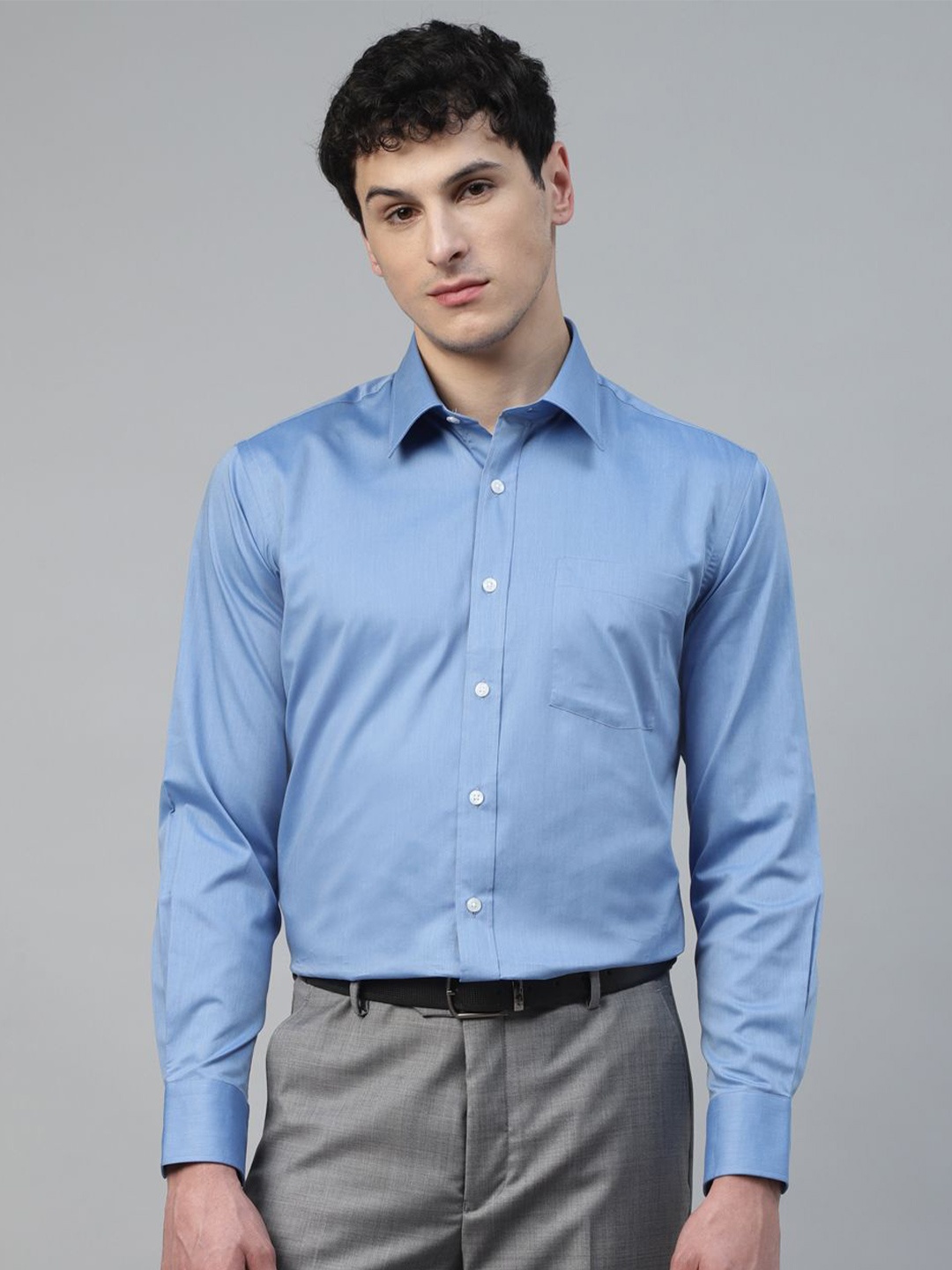 

Givo Men Smart Opaque Formal Shirt, Blue