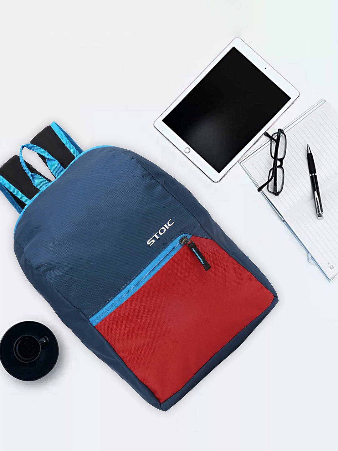

STOIC Unisex Brand Logo Backpack, Red