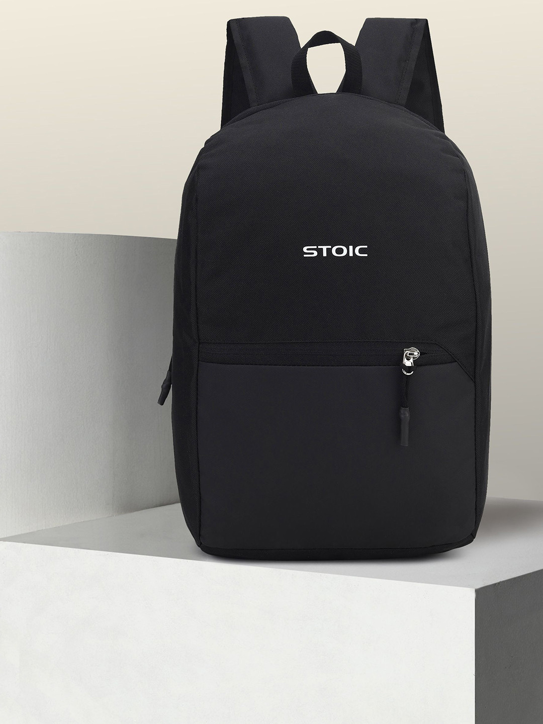 

STOIC Unisex Brand Logo Backpack, Black
