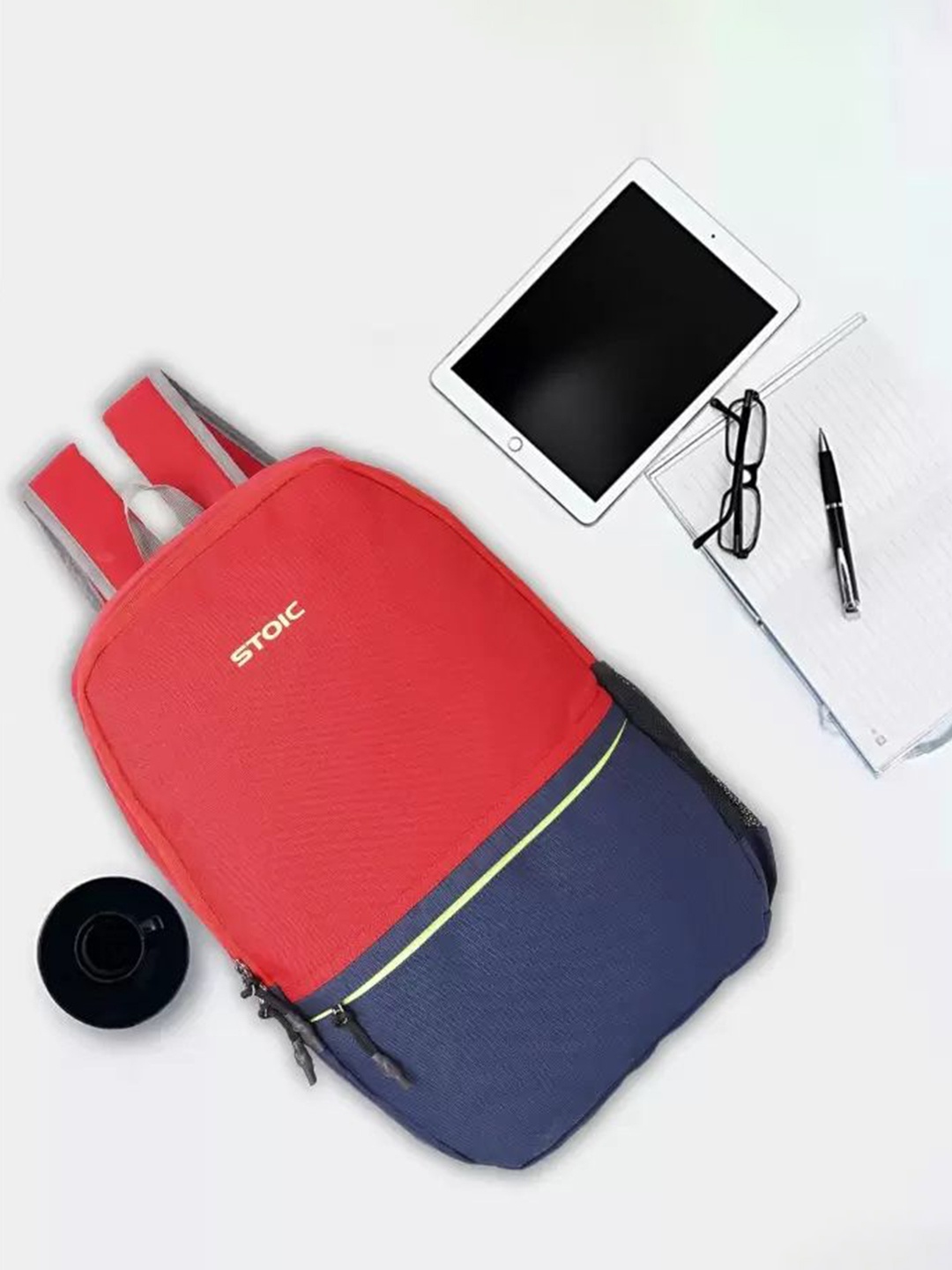 

STOIC Unisex Brand Logo Backpack, Blue