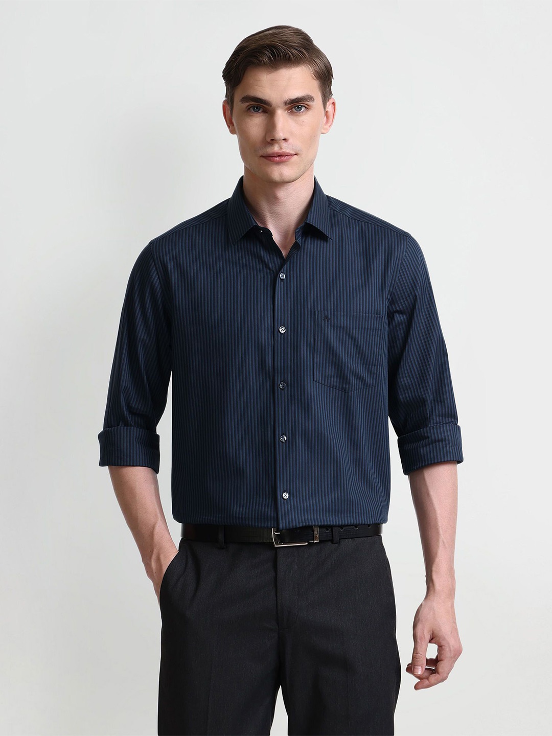 

Arrow Men Slim Fit Opaque Formal Shirt, Blue