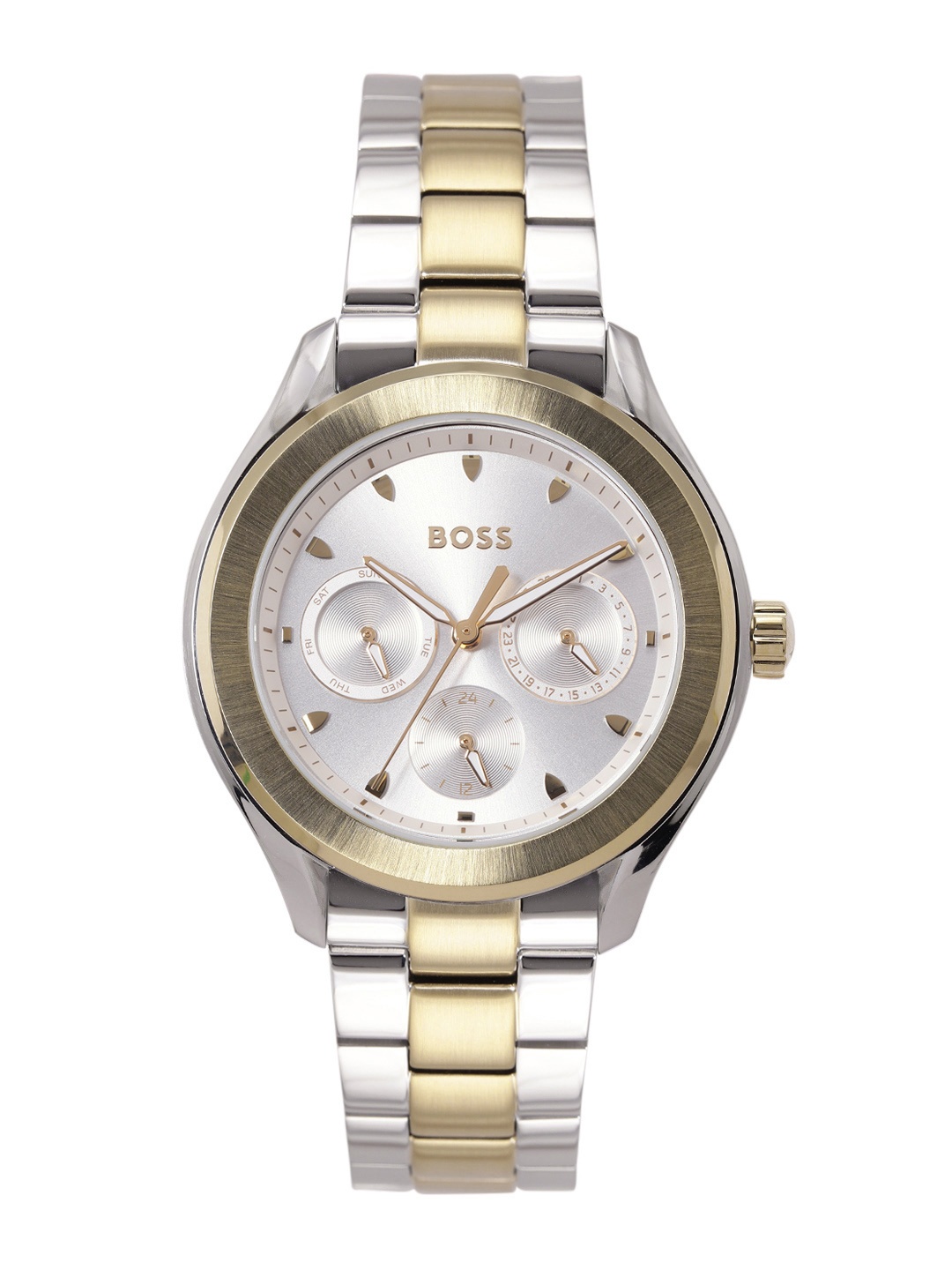 

BOSS Women Lida Analogue Chronograph Watch 1502746, Silver