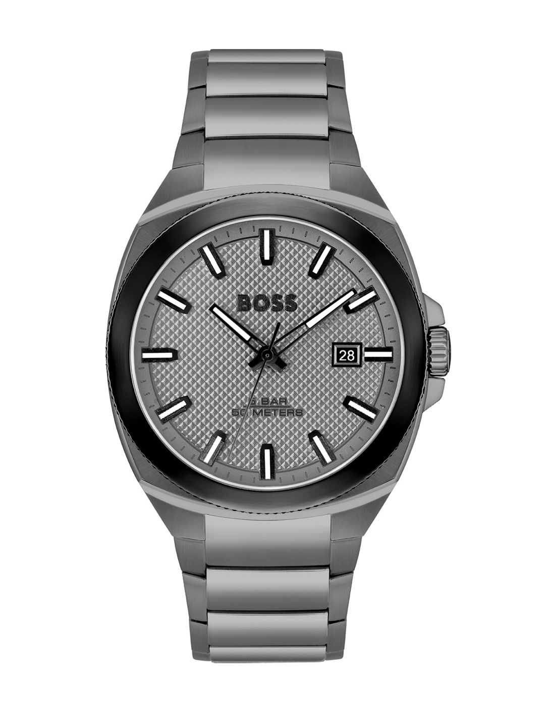 

BOSS Men Walker Stainless Steel Bracelet Style Straps Analogue Watch 1514137, Grey