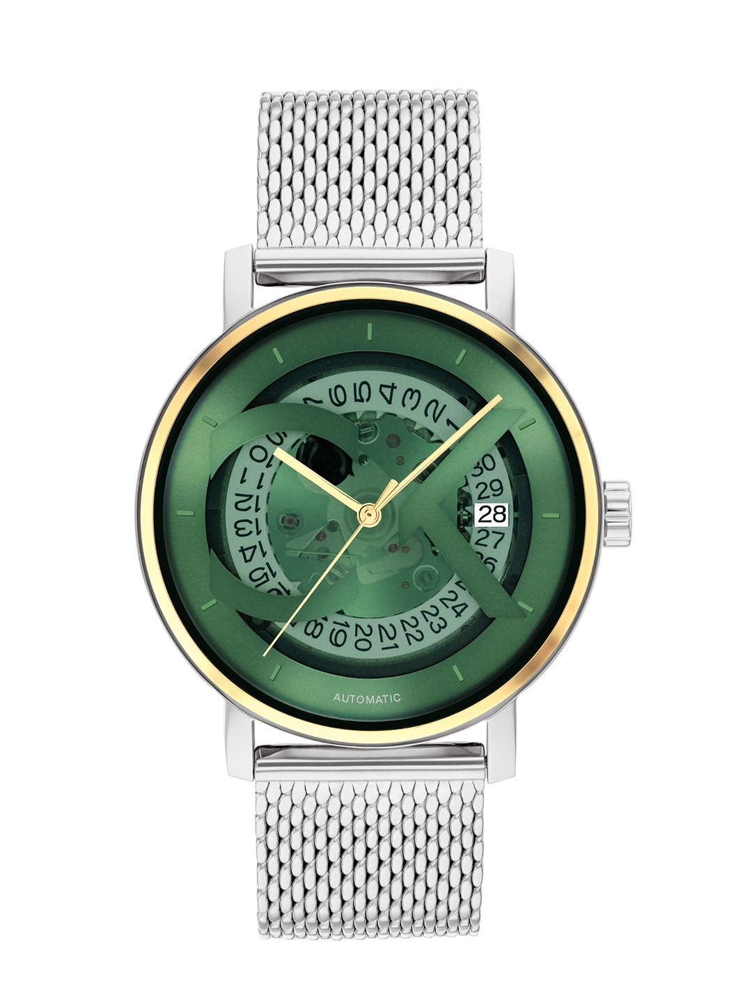 

Calvin Klein Unisex Iconic Analogue Automatic Motion Watch 25300005, Green