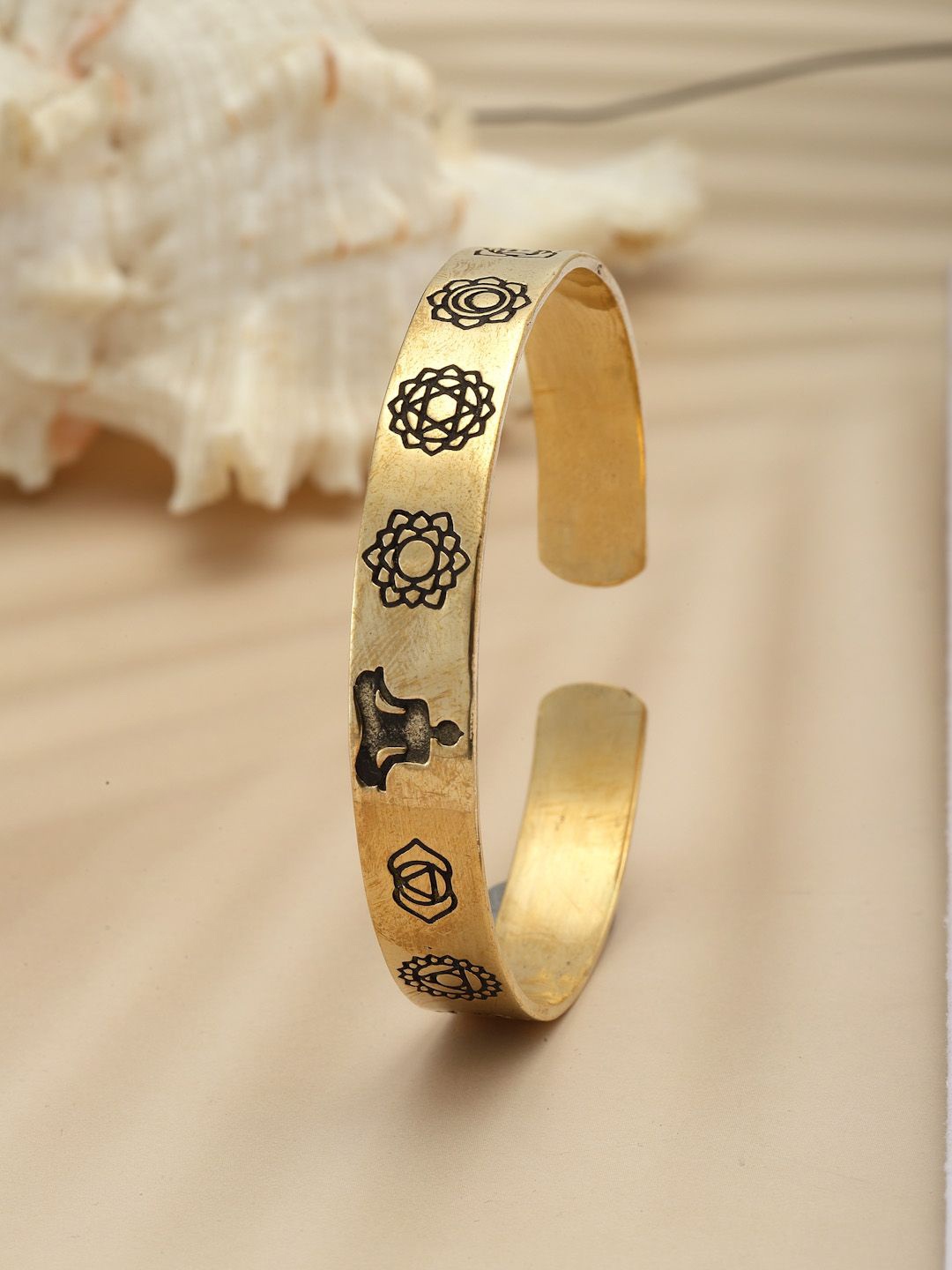 

Sanjog Gold-Toned Wraparound Rakhi Cuff Bracelet