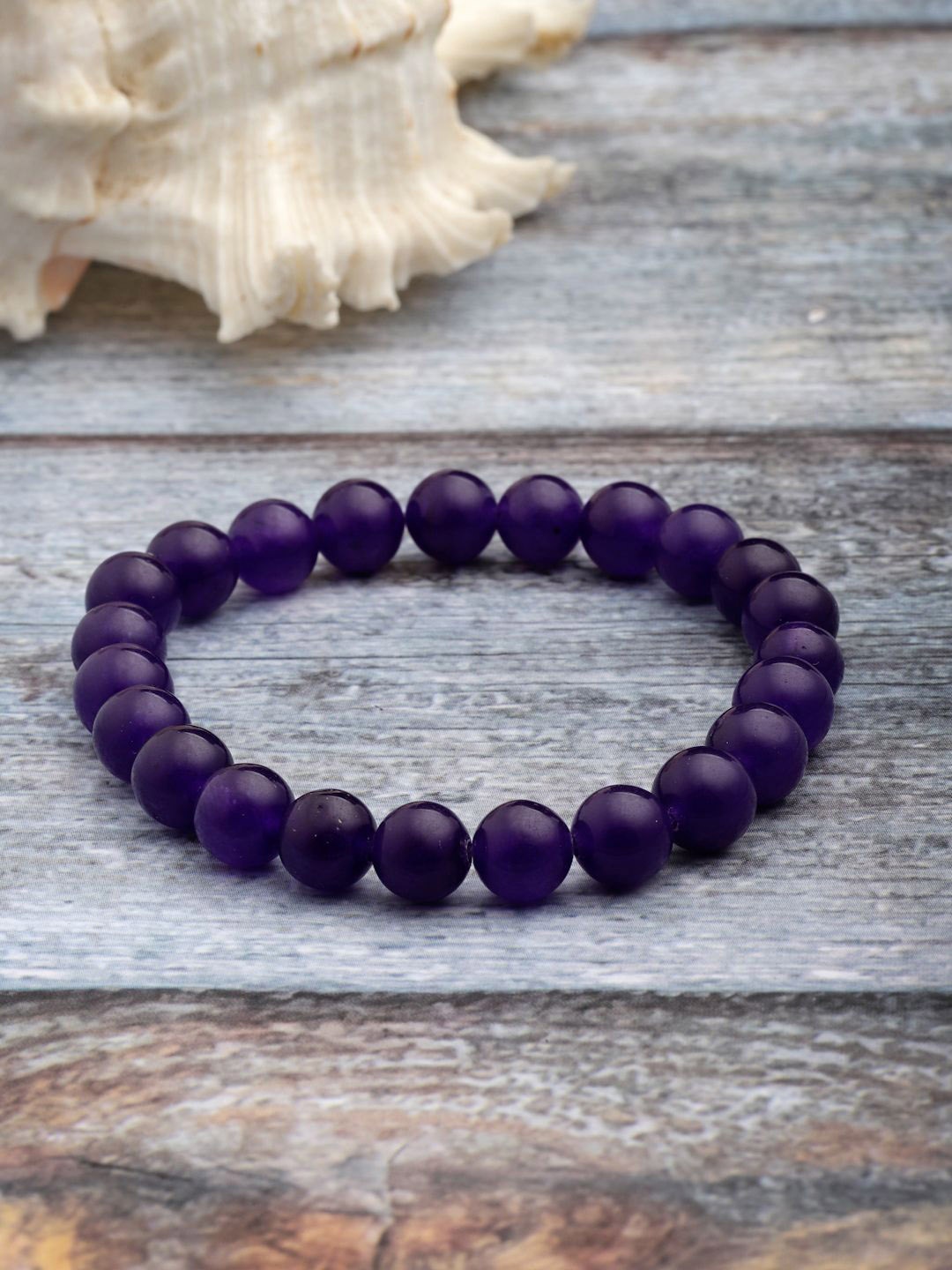 

Sanjog Elasticated Rakhi Bracelet, Purple