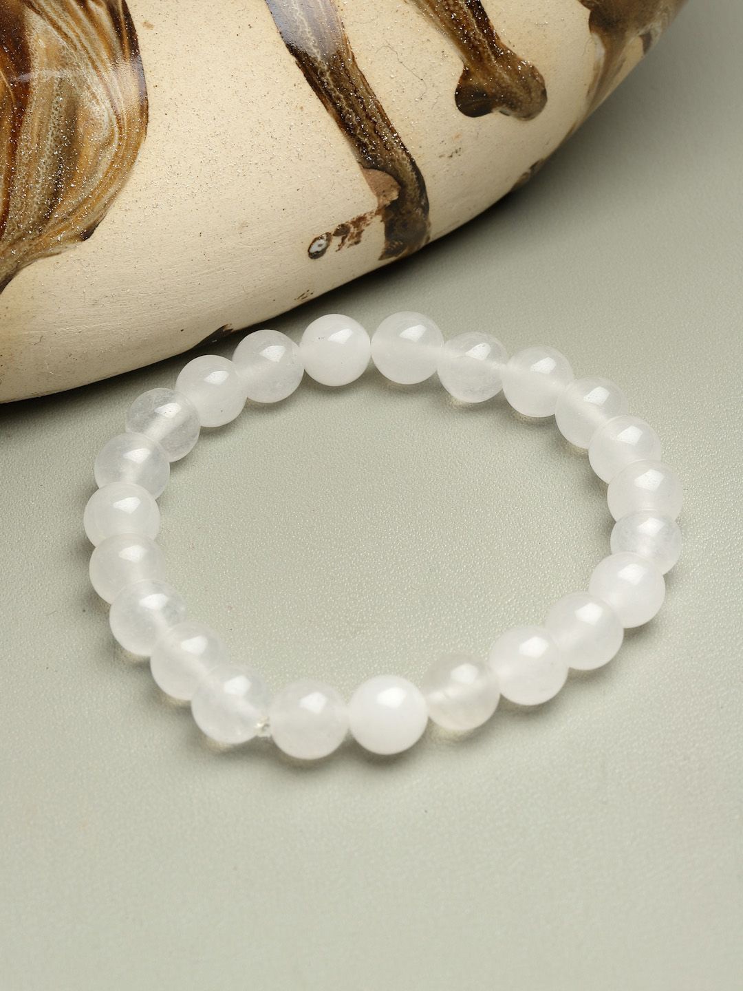 

Sanjog Elasticated Rakhi Bracelet, Silver