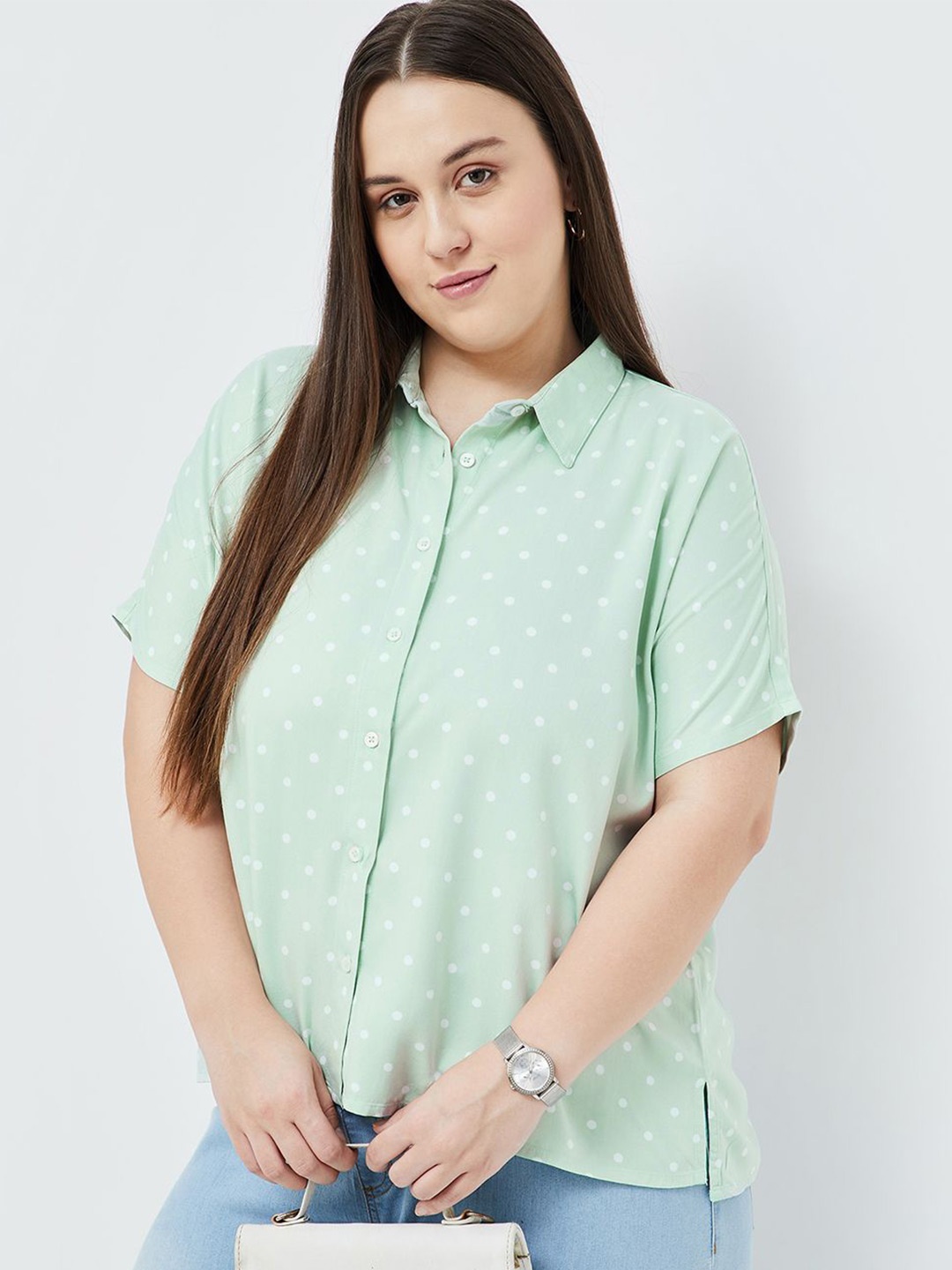 

Nexus by Lifestyle Print Shirt Style Top, Olive