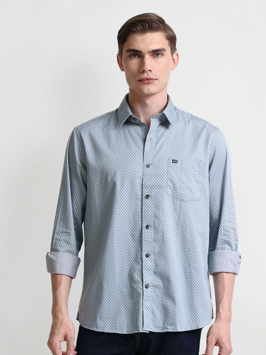 

Arrow Sport Men Opaque Printed Casual Shirt, Green