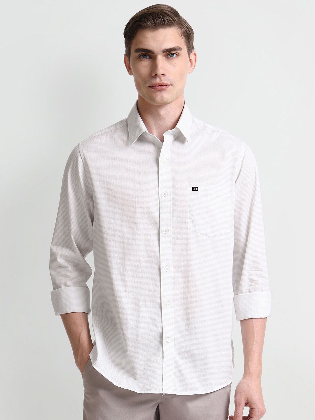 

Arrow Sport Men Slim Fit Opaque Casual Shirt, White
