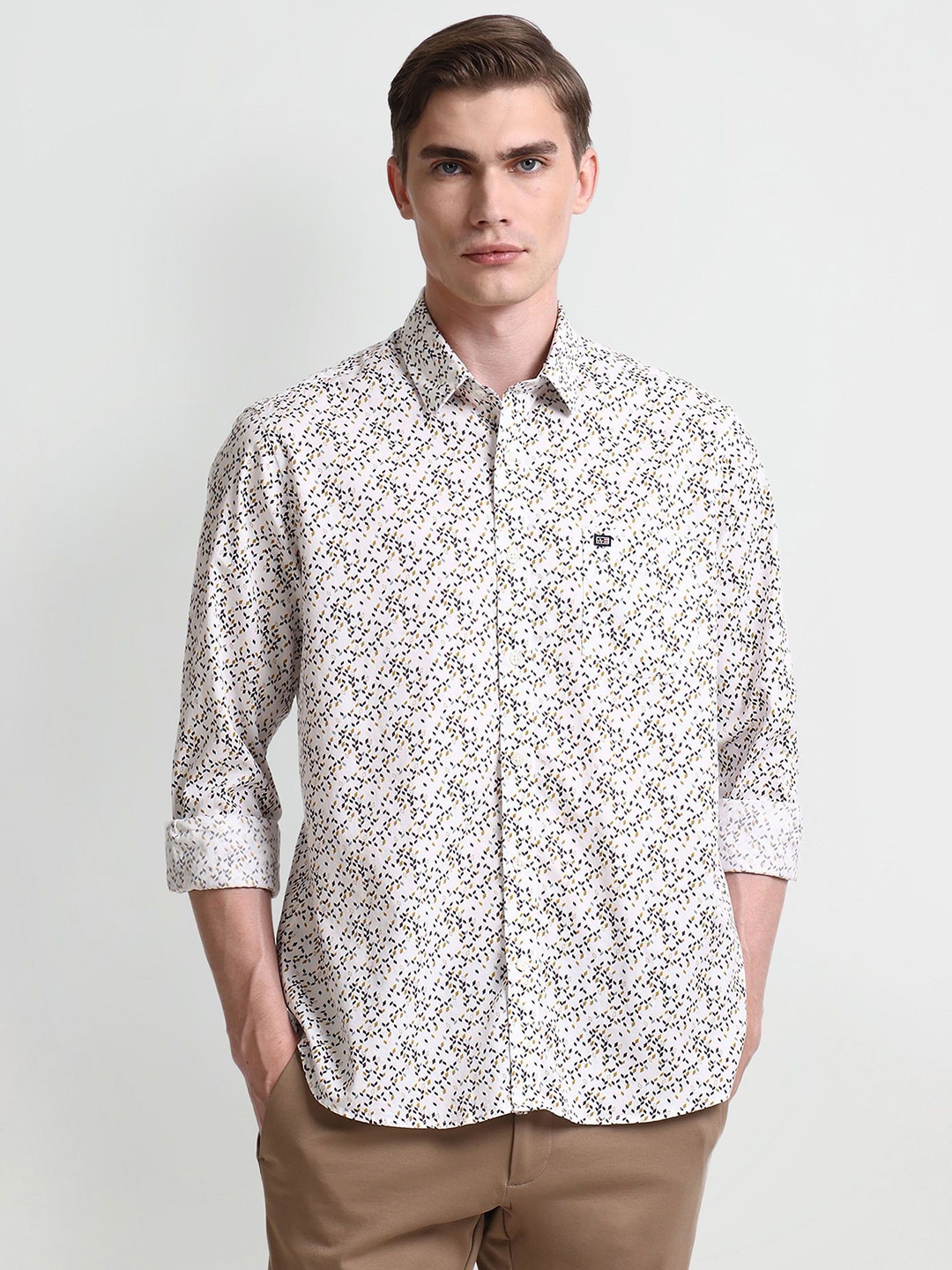 

Arrow Sport Men Floral Opaque Printed Casual Shirt, White