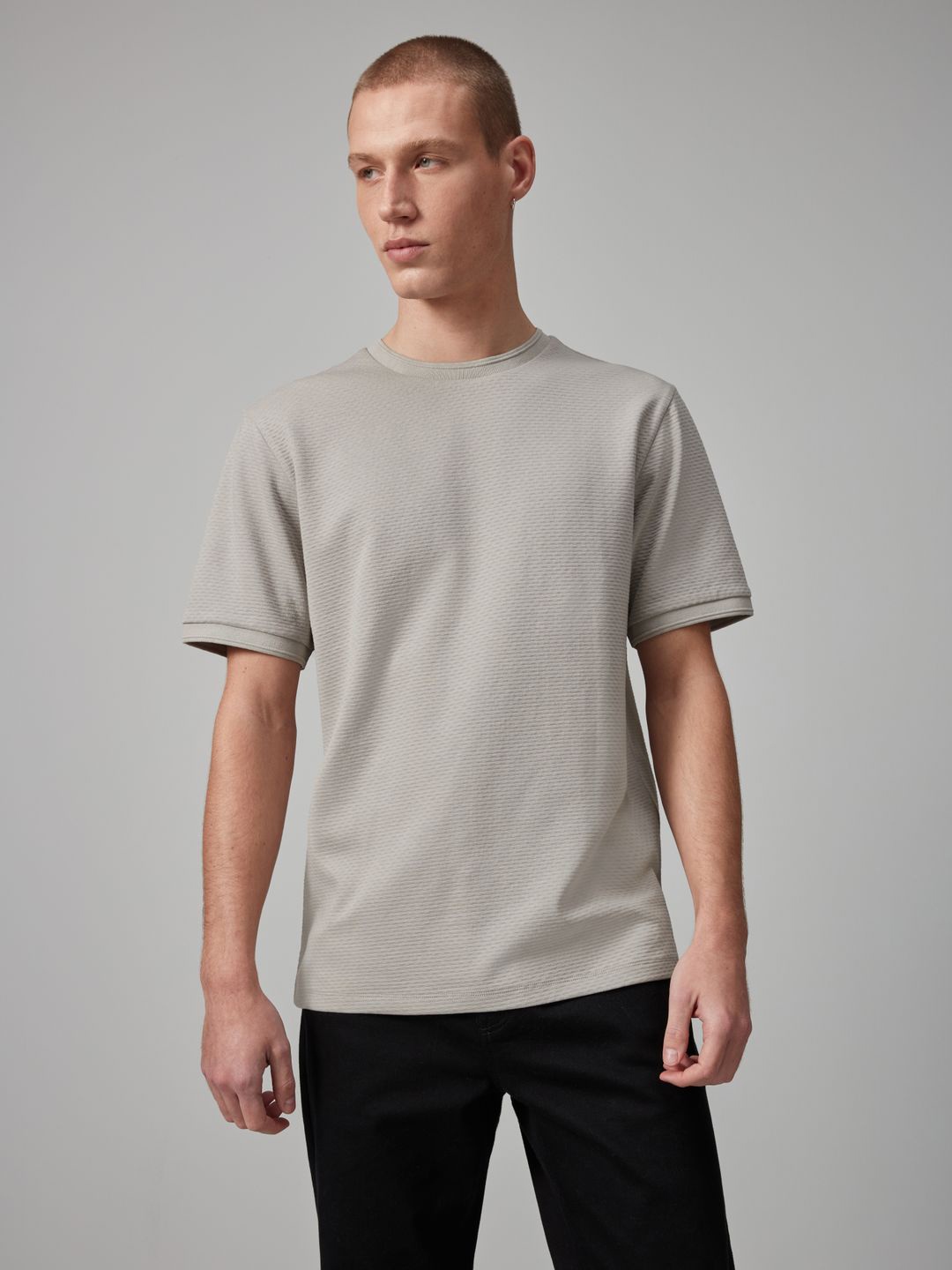 

NEXT Self Design Casual T-shirt, Grey