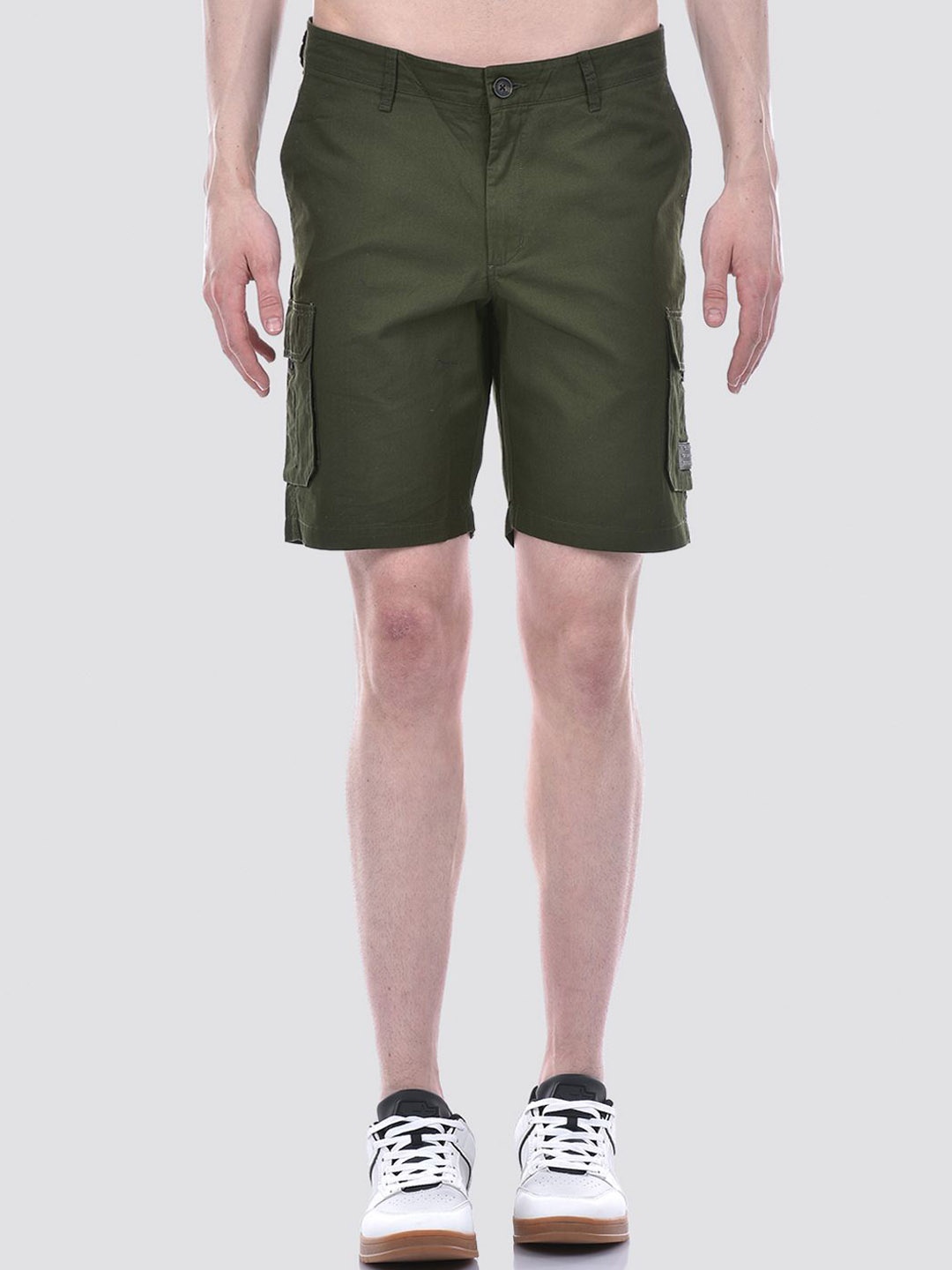 

EXCEED Men Regular Fit Mid-Rise Cargo Styles Shorts, Green