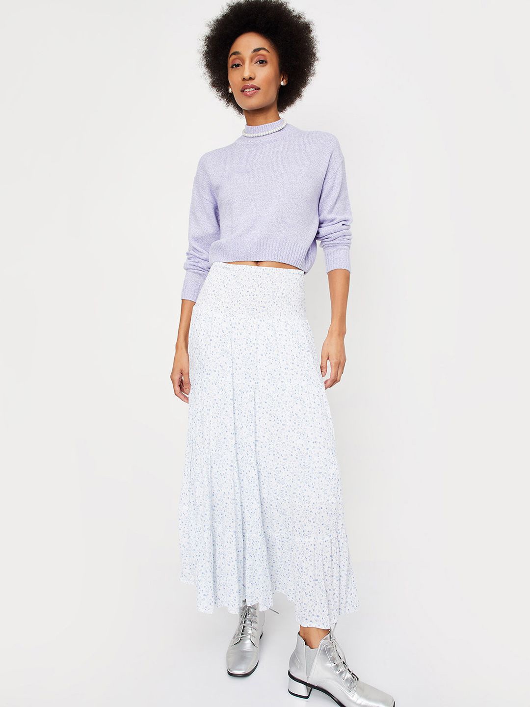 

max Women Crop Pullover, Lavender
