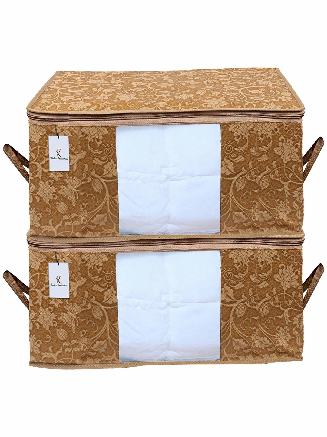 

Kuber Industries Beige 2 Pieces Regular Multi-Utility Organisers