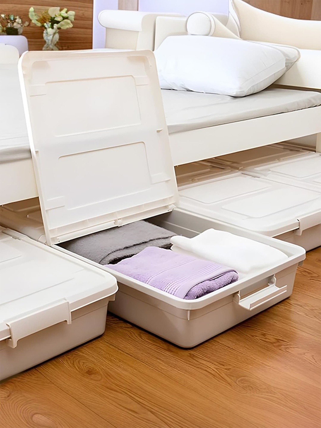 

Kuber Industries White & Grey Multi-Utility Organiser