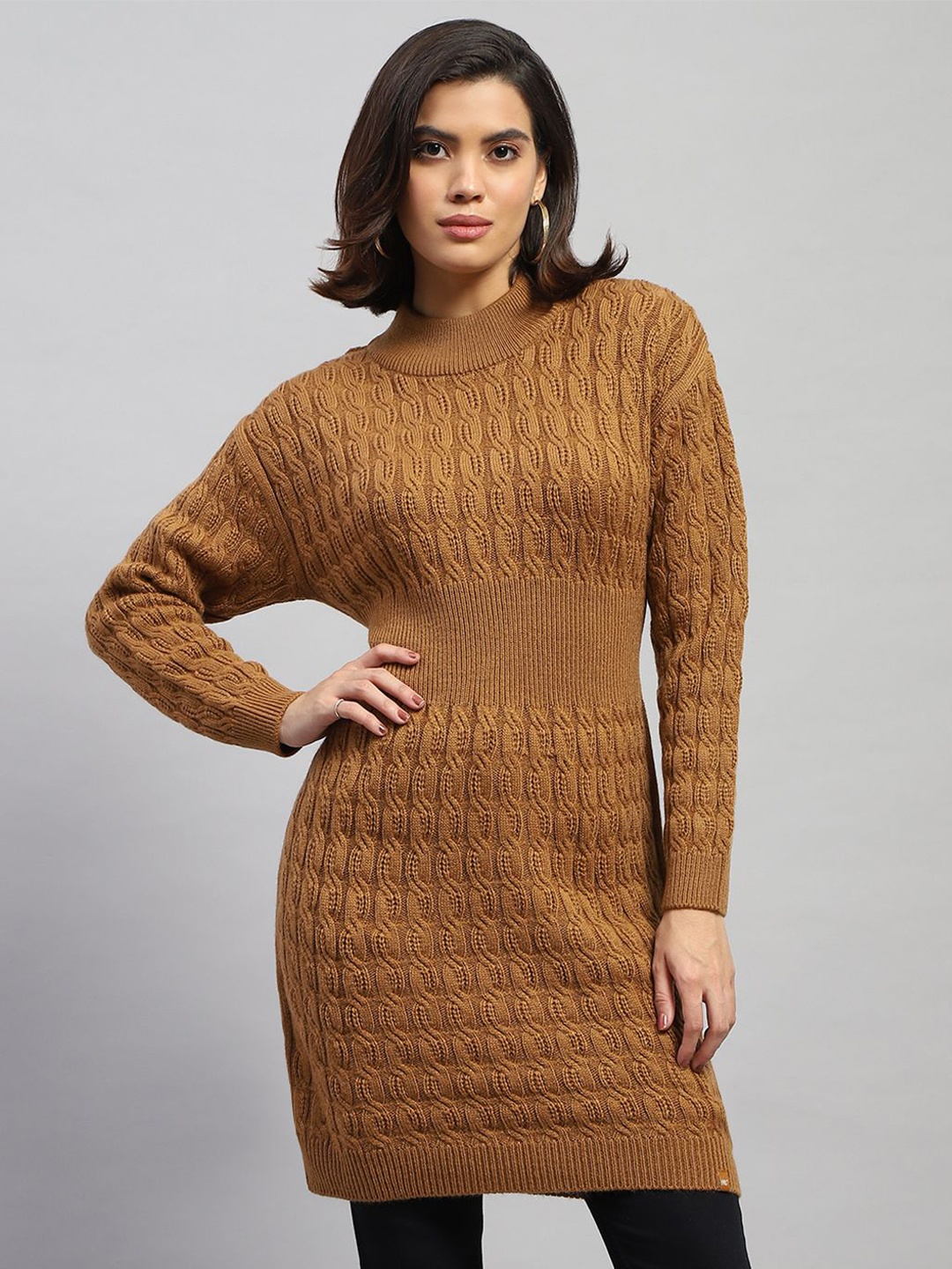 

Monte Carlo Woollen Longline Top, Brown