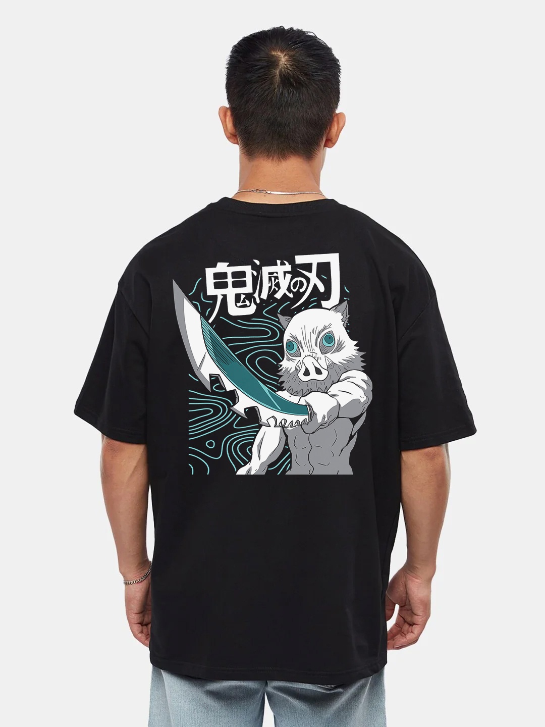 

RARESCAPE Men Printed Applique T-shirt, Black
