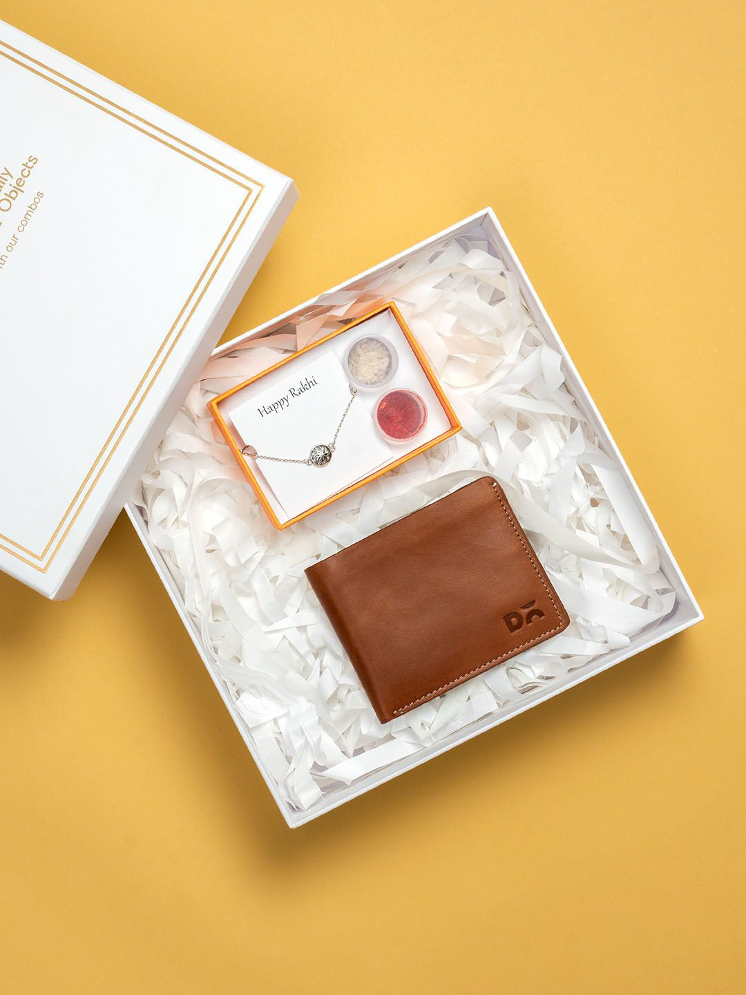 

DailyObjects 925 Sterling Silver Rakhi With Wallet Gift Set