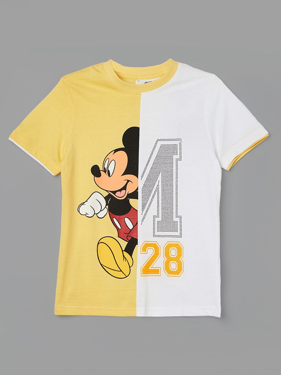 

Fame Forever by Lifestyle Boys Yellow Disney-Mickey Mouse T Shirt