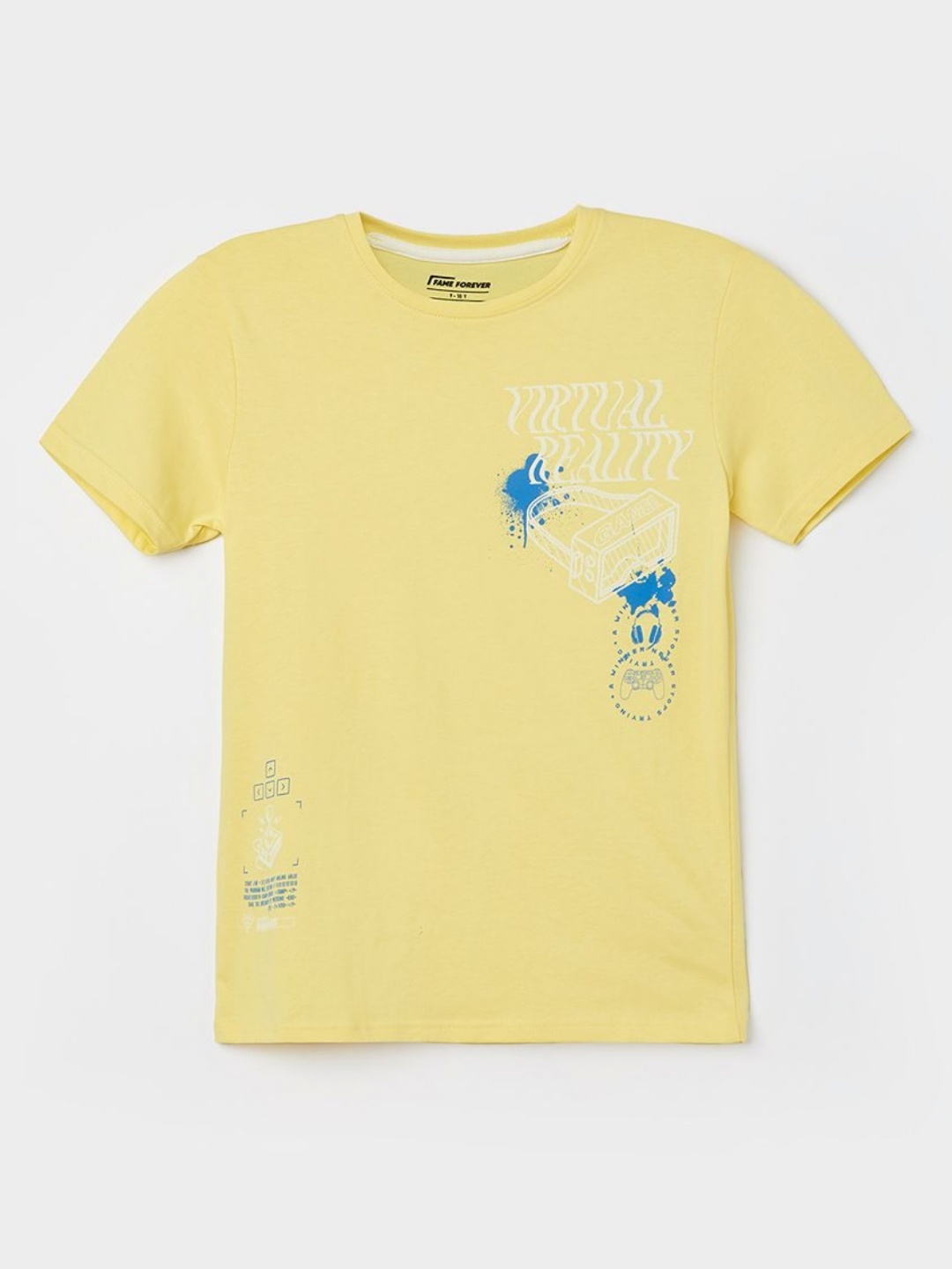 

Fame Forever by Lifestyle Boys Printed Tropical T-shirt, Yellow