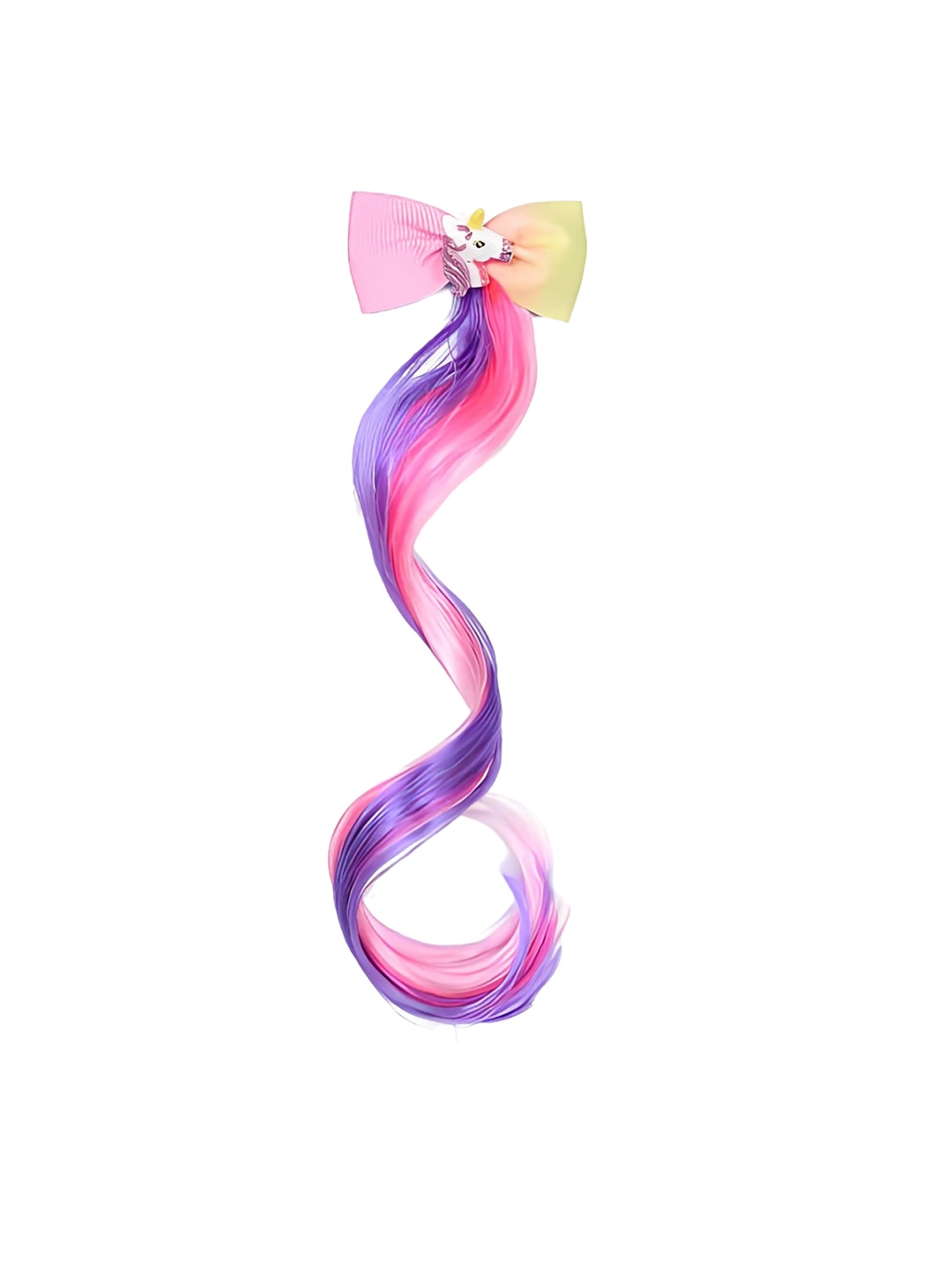 SYGA Unicorn Design Bow Hair Extensions, Multi