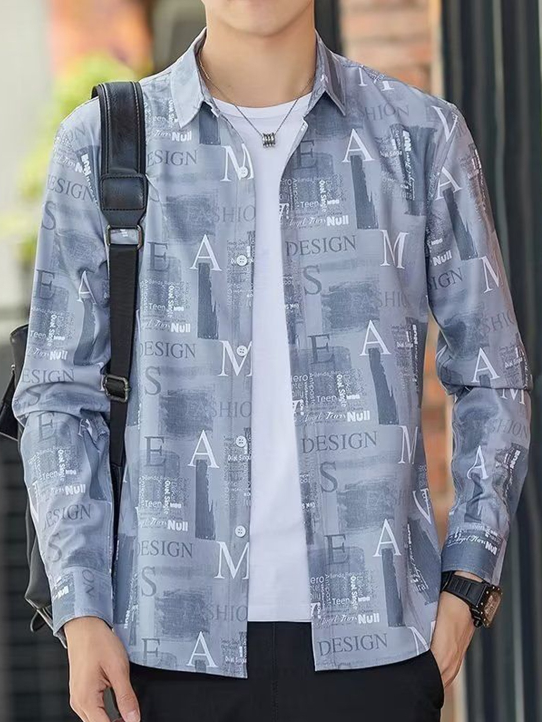 

StyleCast Men Opaque Printed Casual Shirt, Blue
