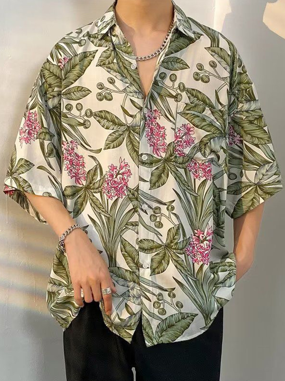 

StyleCast Men Floral Opaque Printed Casual Shirt, Multi