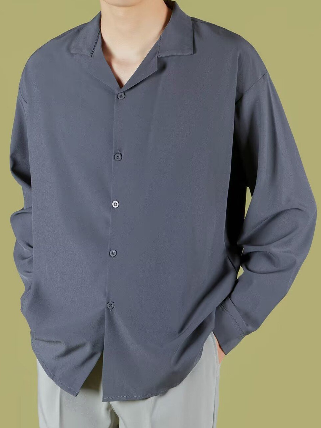 

StyleCast Men Opaque Formal Shirt, Grey