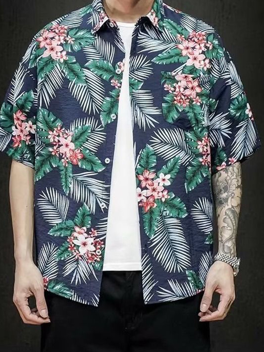 

StyleCast Men Floral Opaque Printed Casual Shirt, Blue