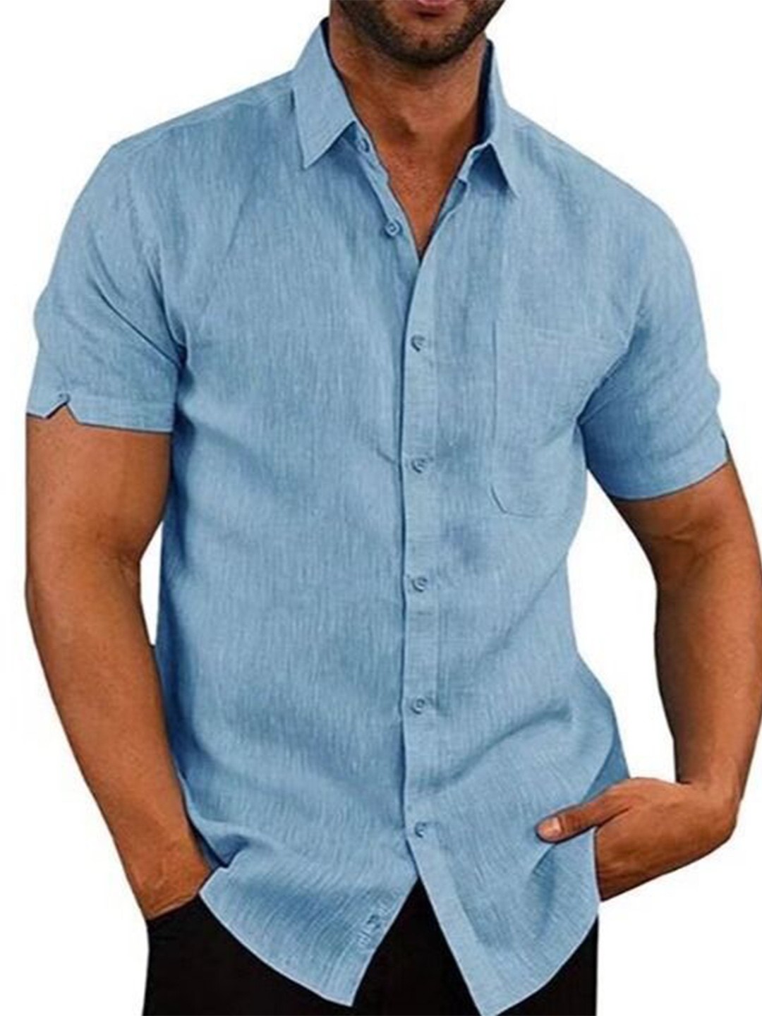 

StyleCast Men Opaque Casual Shirt, Blue