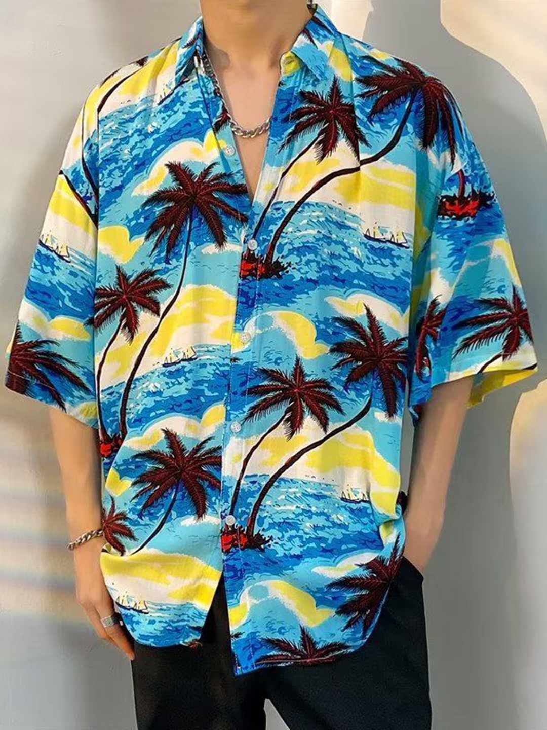 

StyleCast Men Floral Opaque Printed Casual Shirt, Blue