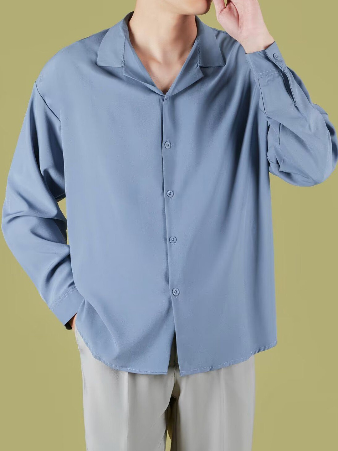 

StyleCast Men Opaque Formal Shirt, Blue