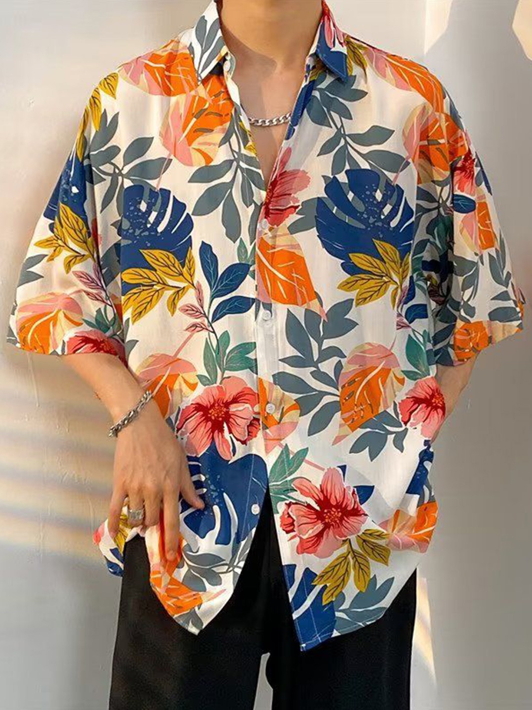 

StyleCast Men Floral Opaque Printed Casual Shirt, Multi