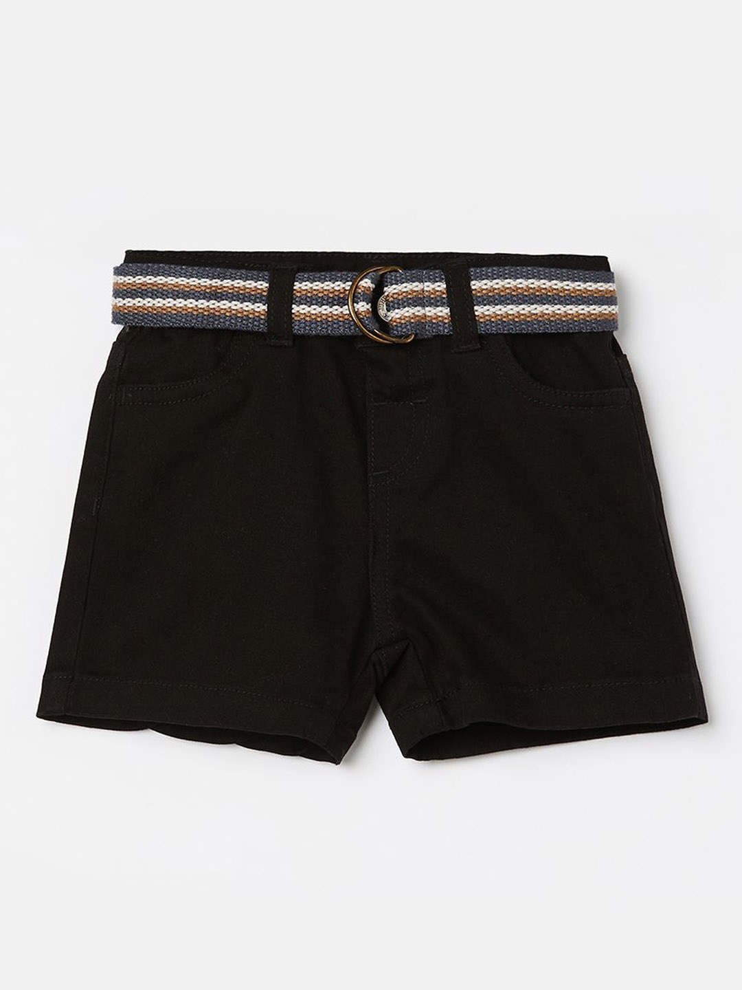 

Juniors by Lifestyle Boys Regular Fit Mid-Rise Shorts, Black