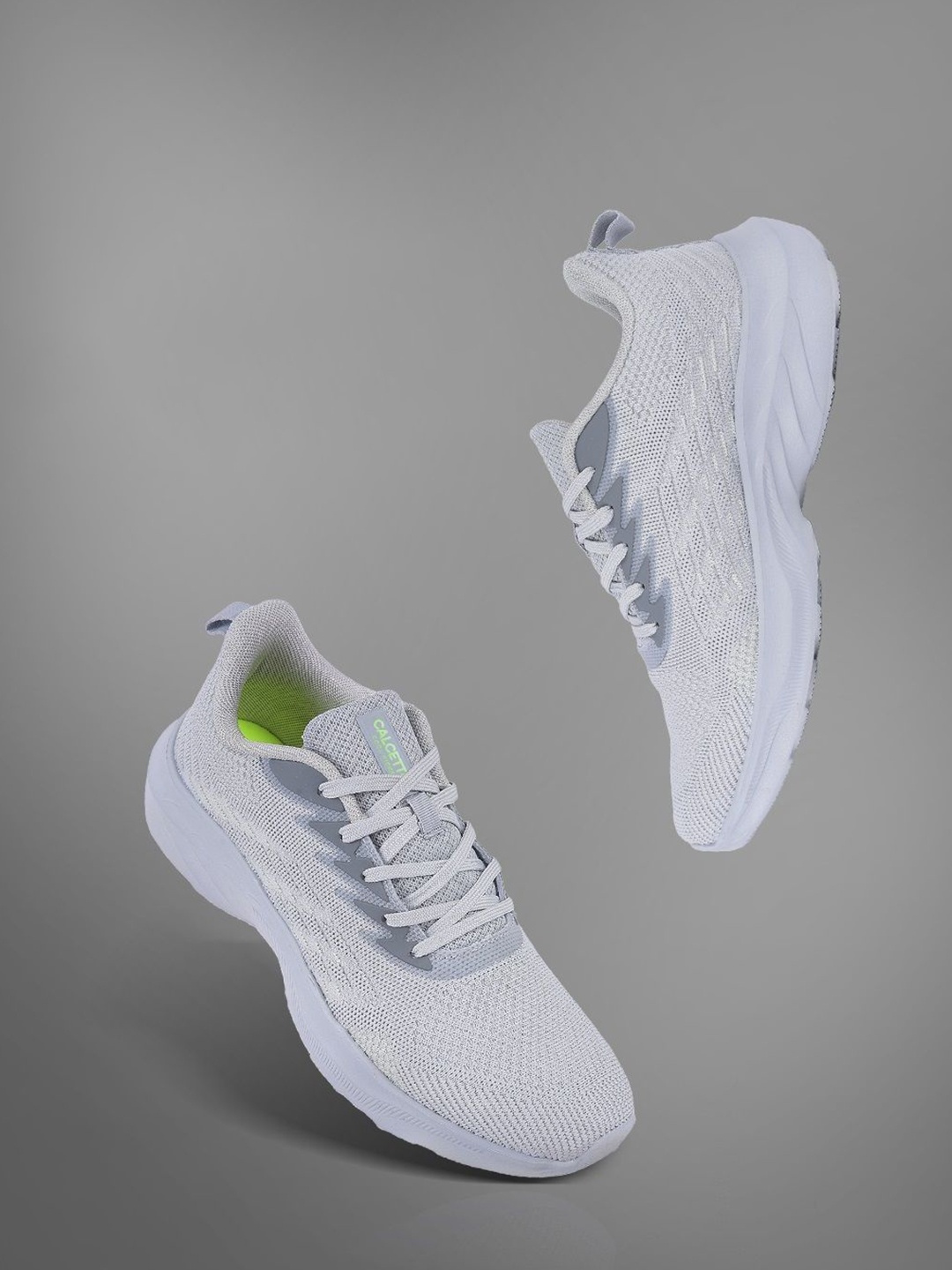 

Calcetto Men Mesh Running Non-Marking Shoes, Grey