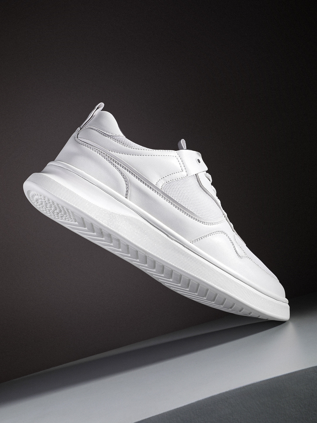 

FCUK Men Solid Sneakers, White