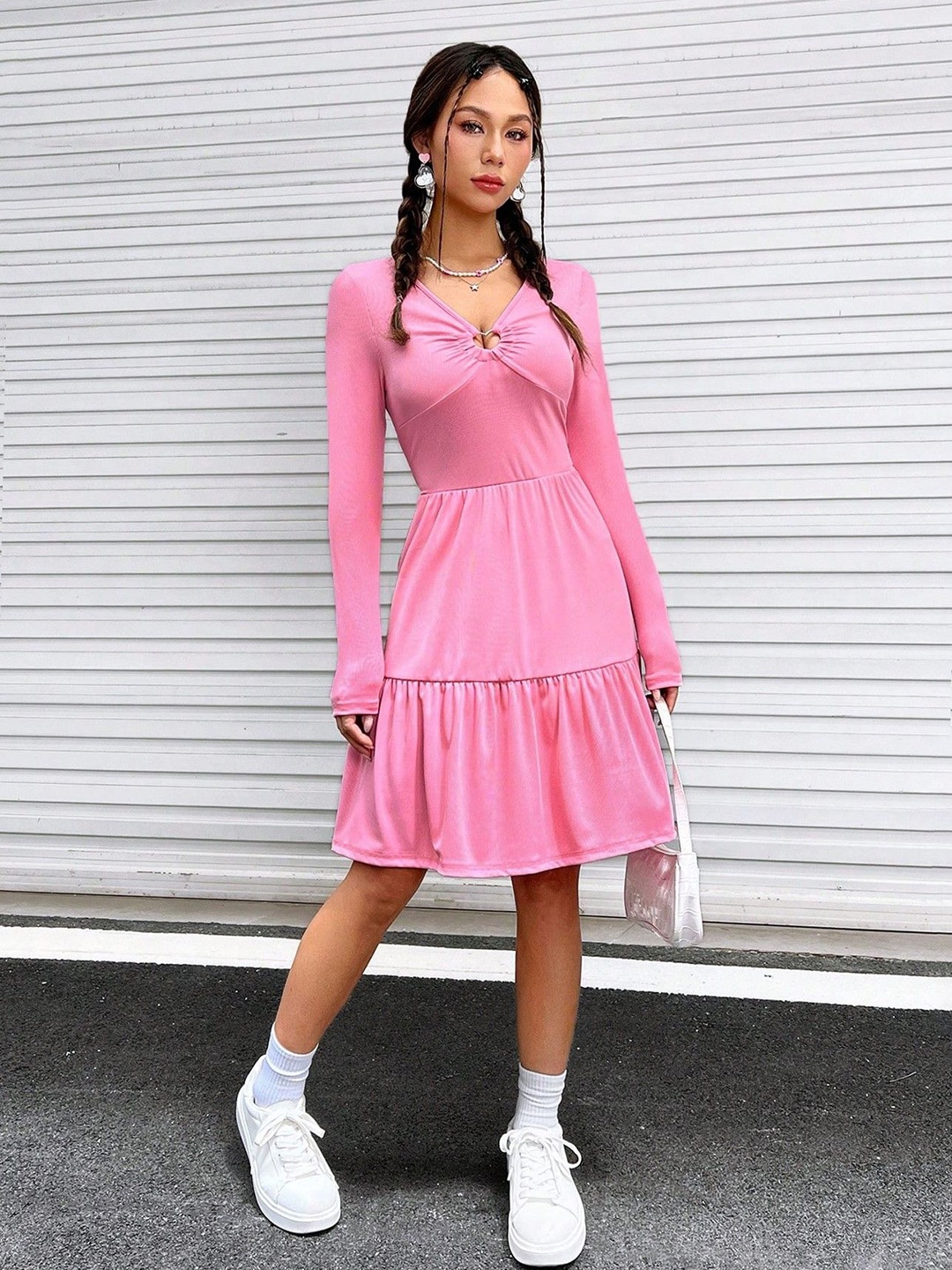 

StyleCast Tiered A-Line Dress, Pink