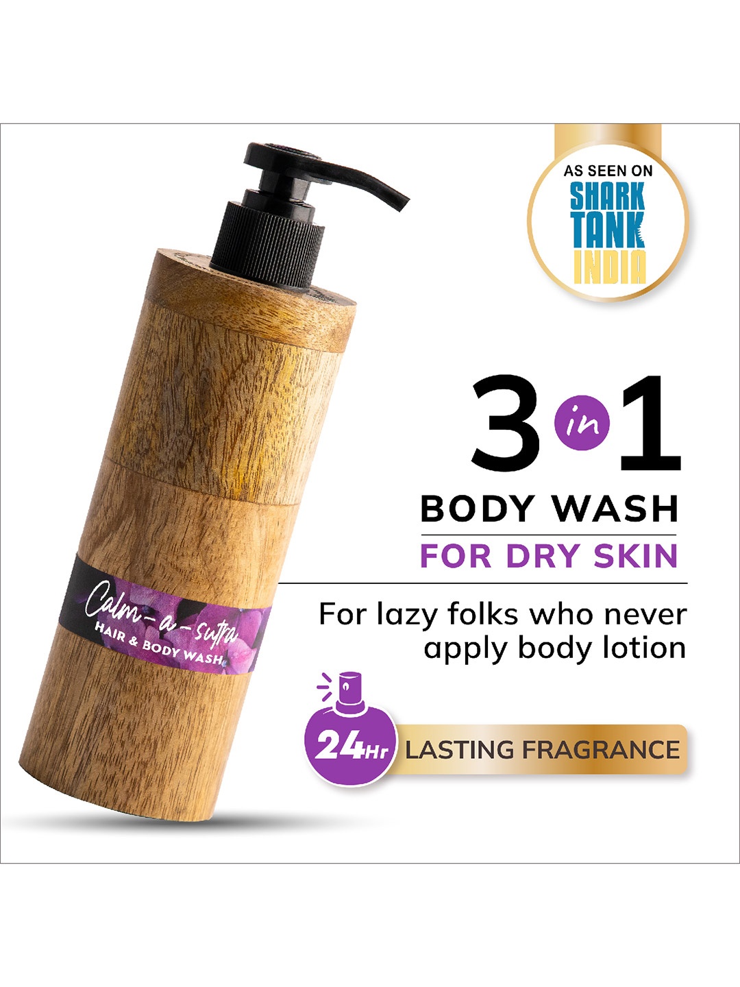 

Mintree Organic Calm A Sutra Hair & Body Wash For Dull & Tanned Skin 300ml, Brown