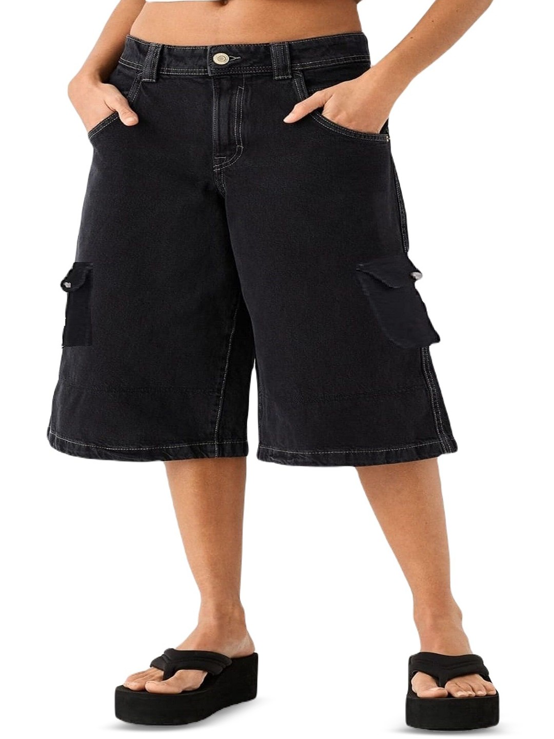 

Perfect Outlet Women Capris, Black
