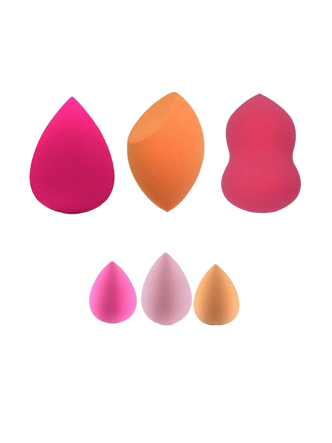

Facejewel Set of 6 Large & Mini Makeup Sponge Blender, Multi