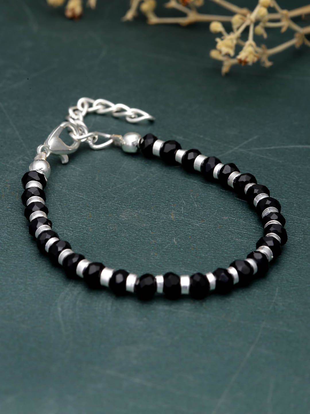 

Sanjog Wraparound Rakhi Bracelet, Black