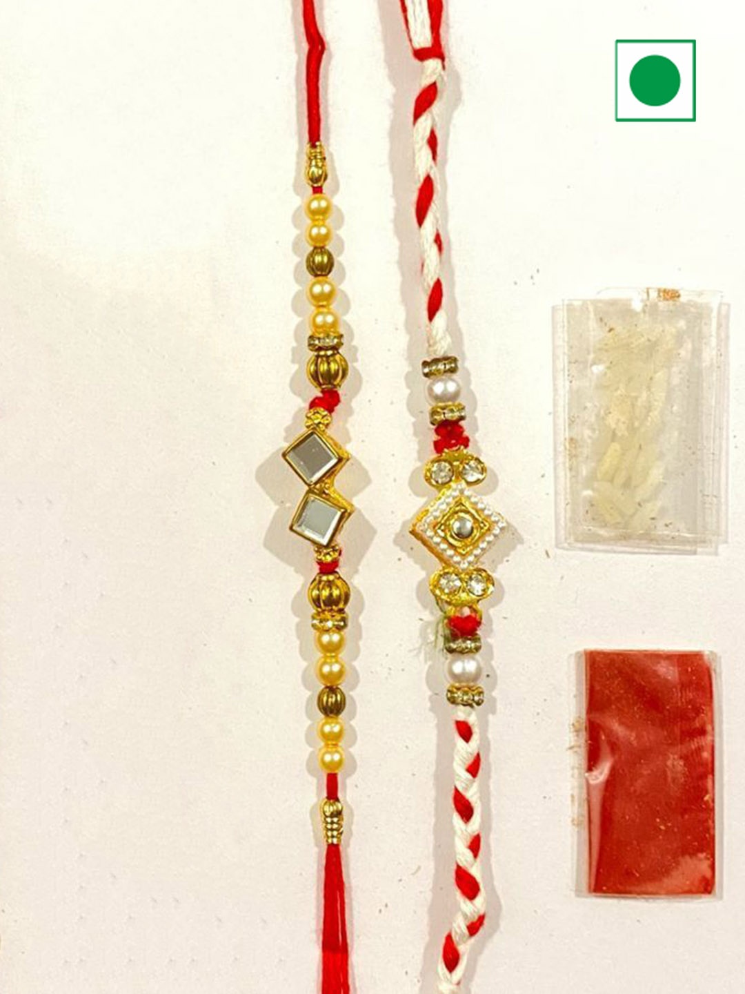 

Wishbox Set Of 2 Dryfruit Mix & Rakhi Gifts, Brown