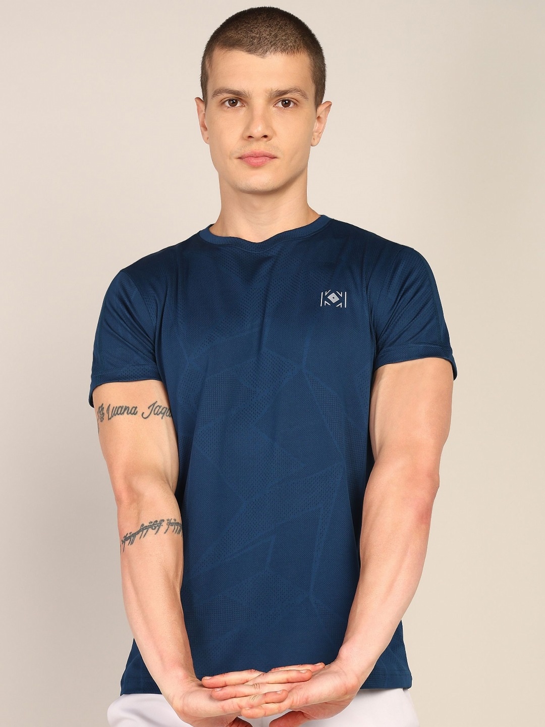 

Golden Kite Men Polo Collar Pockets T-shirt, Blue