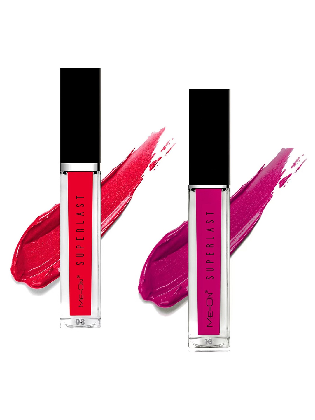 

ME-ON Set Of 2 Superlast Lip Gloss 6ml - Shades 03 & 10, Red