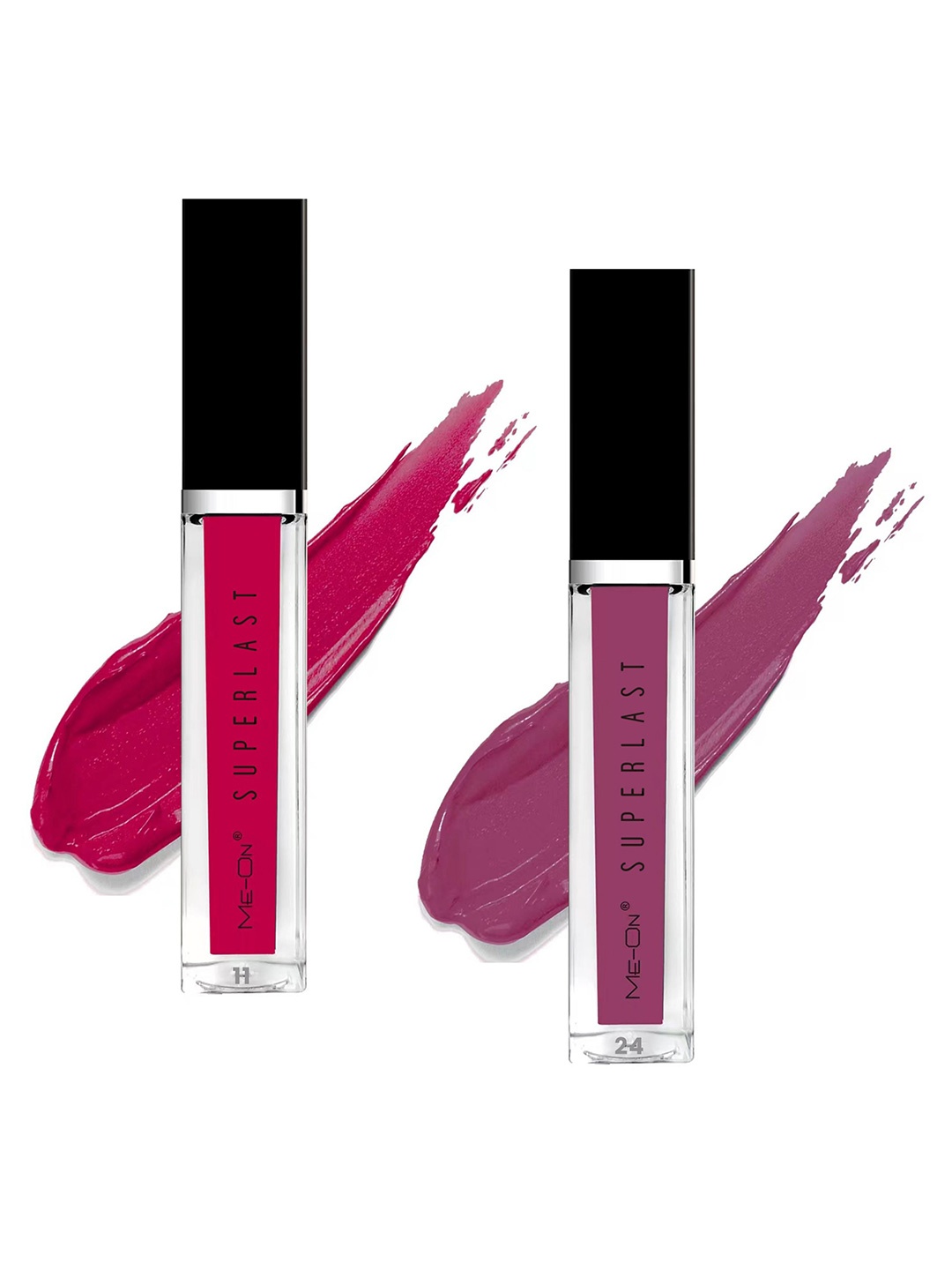 

ME-ON Set Of 2 Superlast Lip Gloss 6ml - Shades 11 & 24, Pink