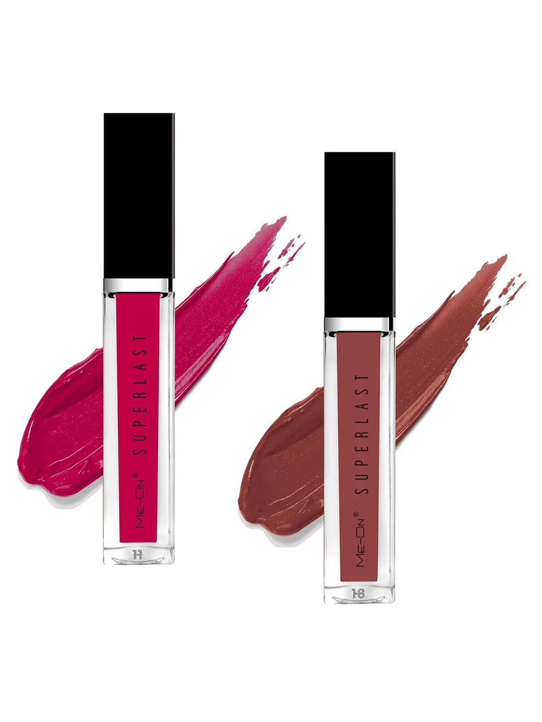

ME-ON Set Of 2 Superlast Lip Gloss 6ml - Shades 11 & 18, Pink
