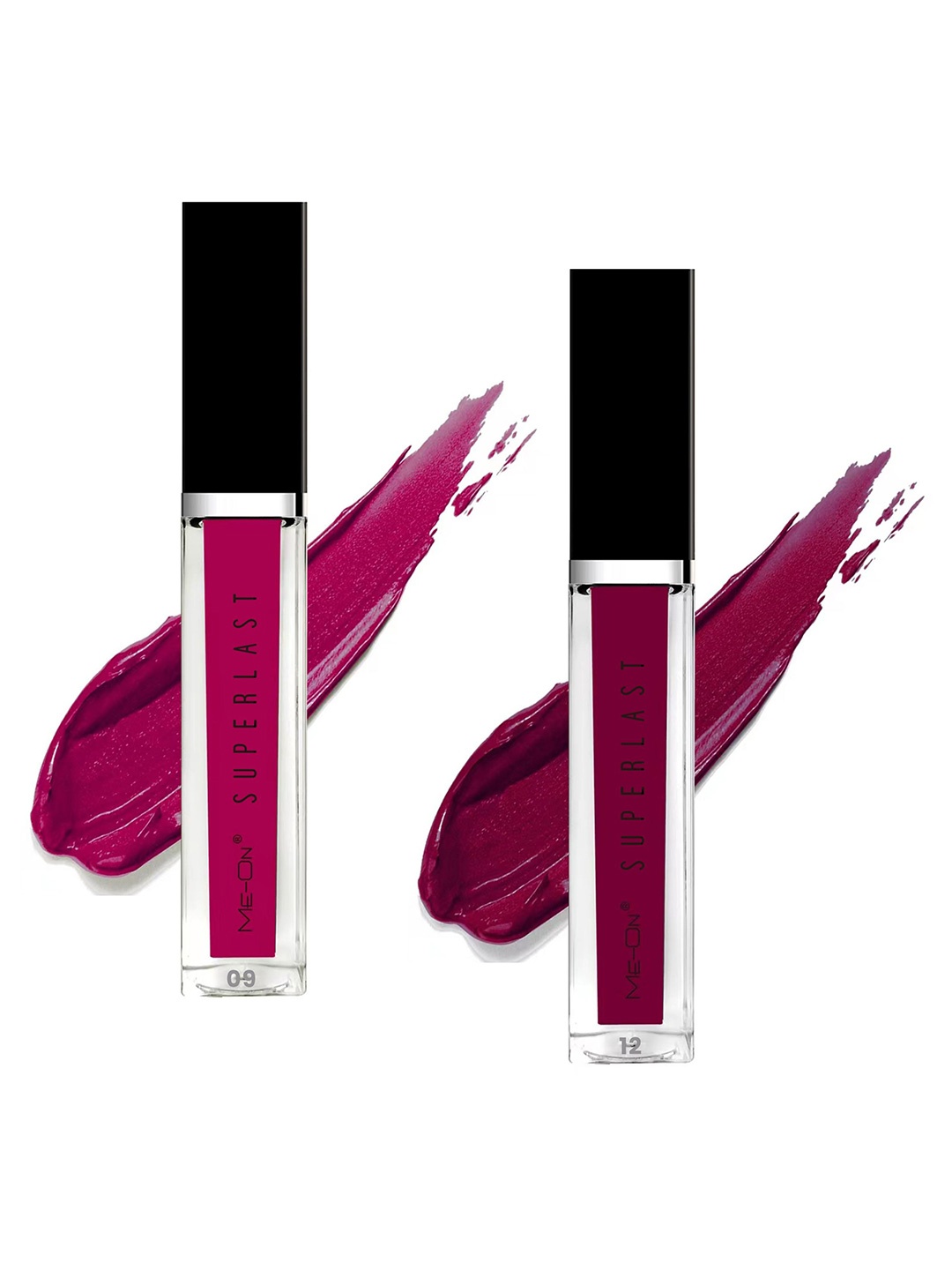 

ME-ON Set of 2 Superlast Long Lasting Lip Gloss 6 ml each - Shade 09 & 12, Maroon