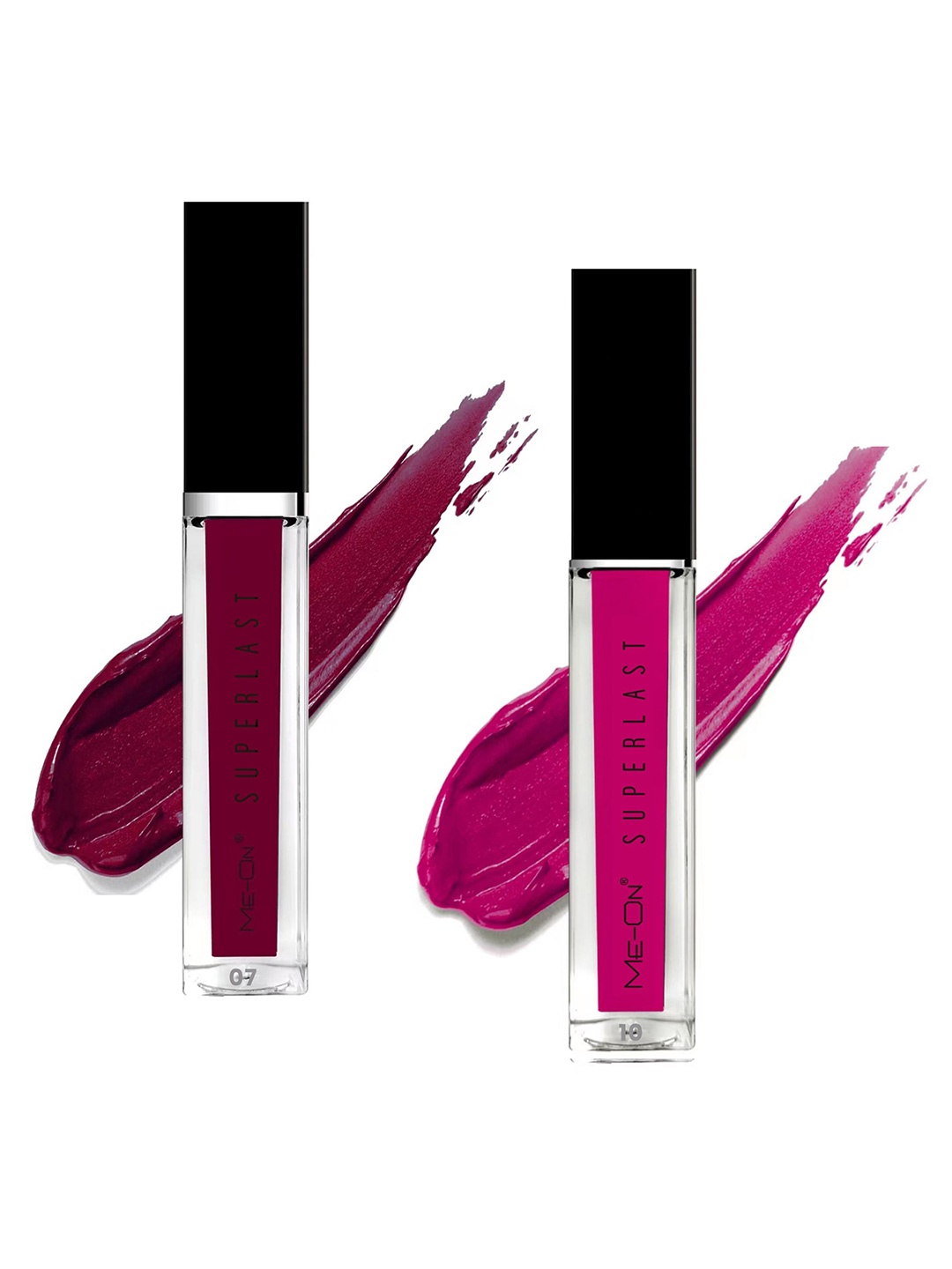 

ME-ON Set Of 2 Superlast Liquid Lipstick-Shade 07 & 10 - 6ml, Red